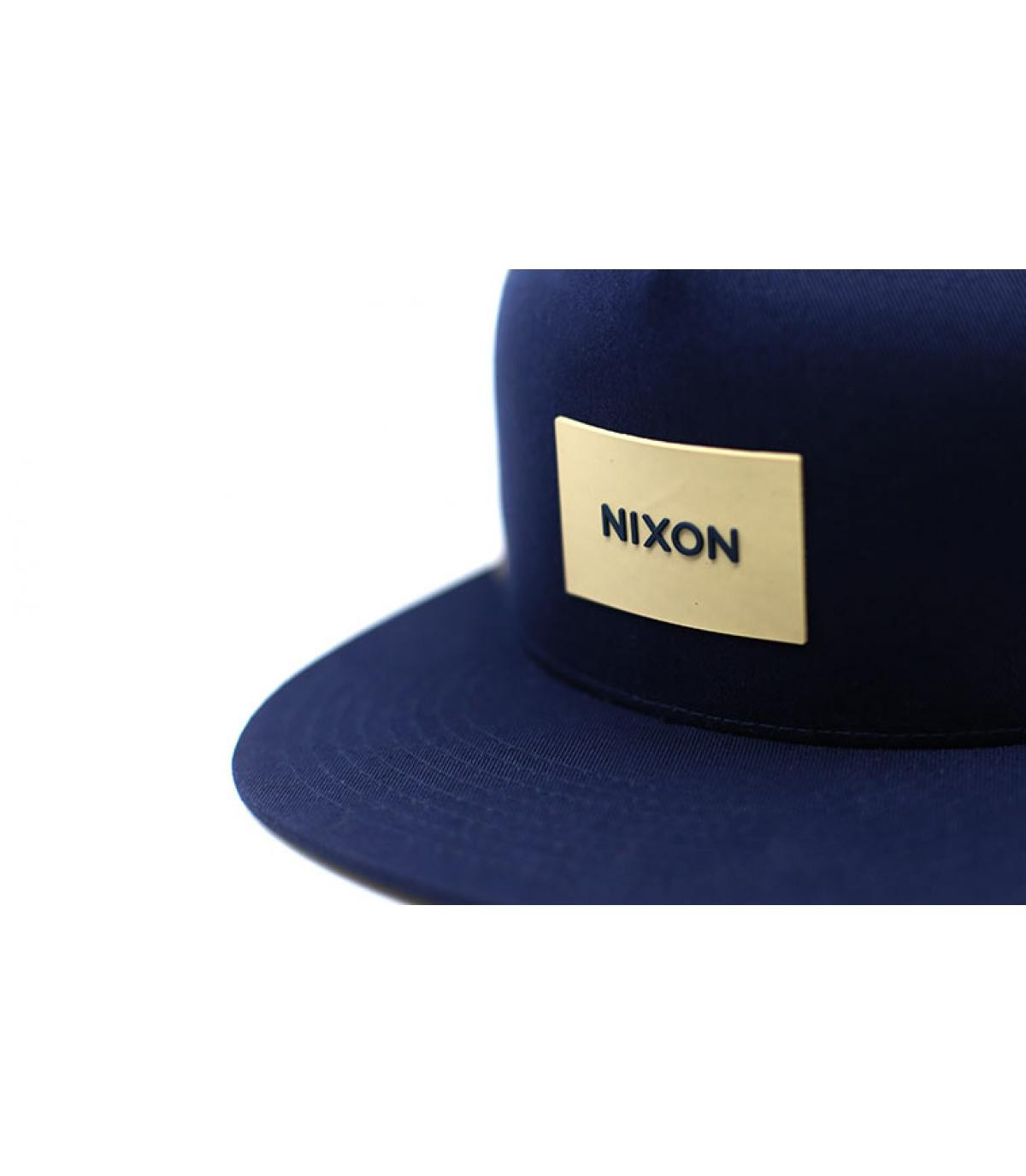 blue beige Nixon trucker